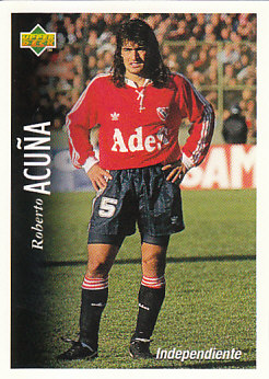 Roberto Acuna Atletico Independiente 1995 Upper Deck Futbol Argentina #33